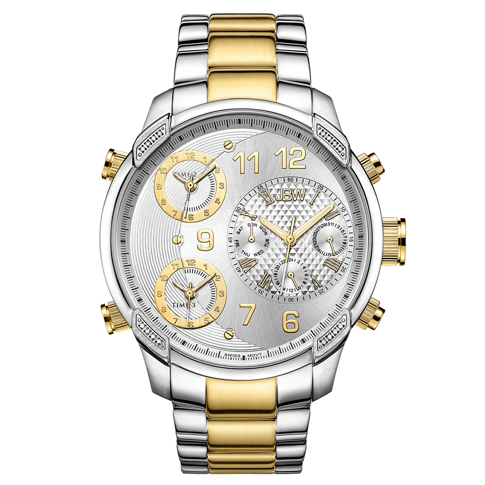 JBW G4 J6248M | Men's Stainless Steel & Gold Diamond Watch – JBW Watches