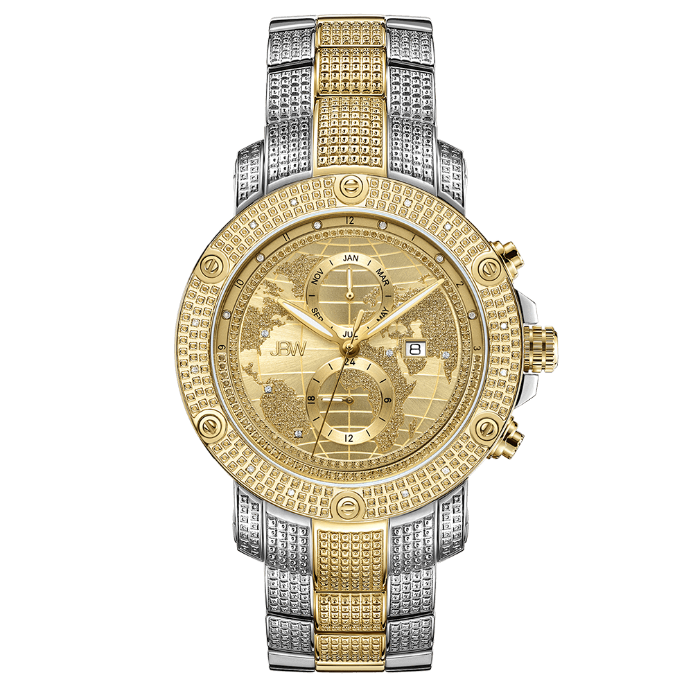 Mens genuine diamond cheap watch