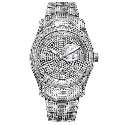 JBW Jet Setter GMT J6370B | Men's Stainless Steel Diamond Watch – JBW ...