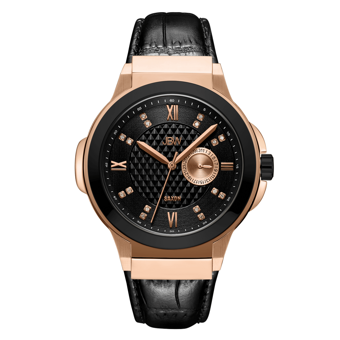 1-jbw-saxon-48-j6373e-rose-gold-black-leather-diamond-watch-front