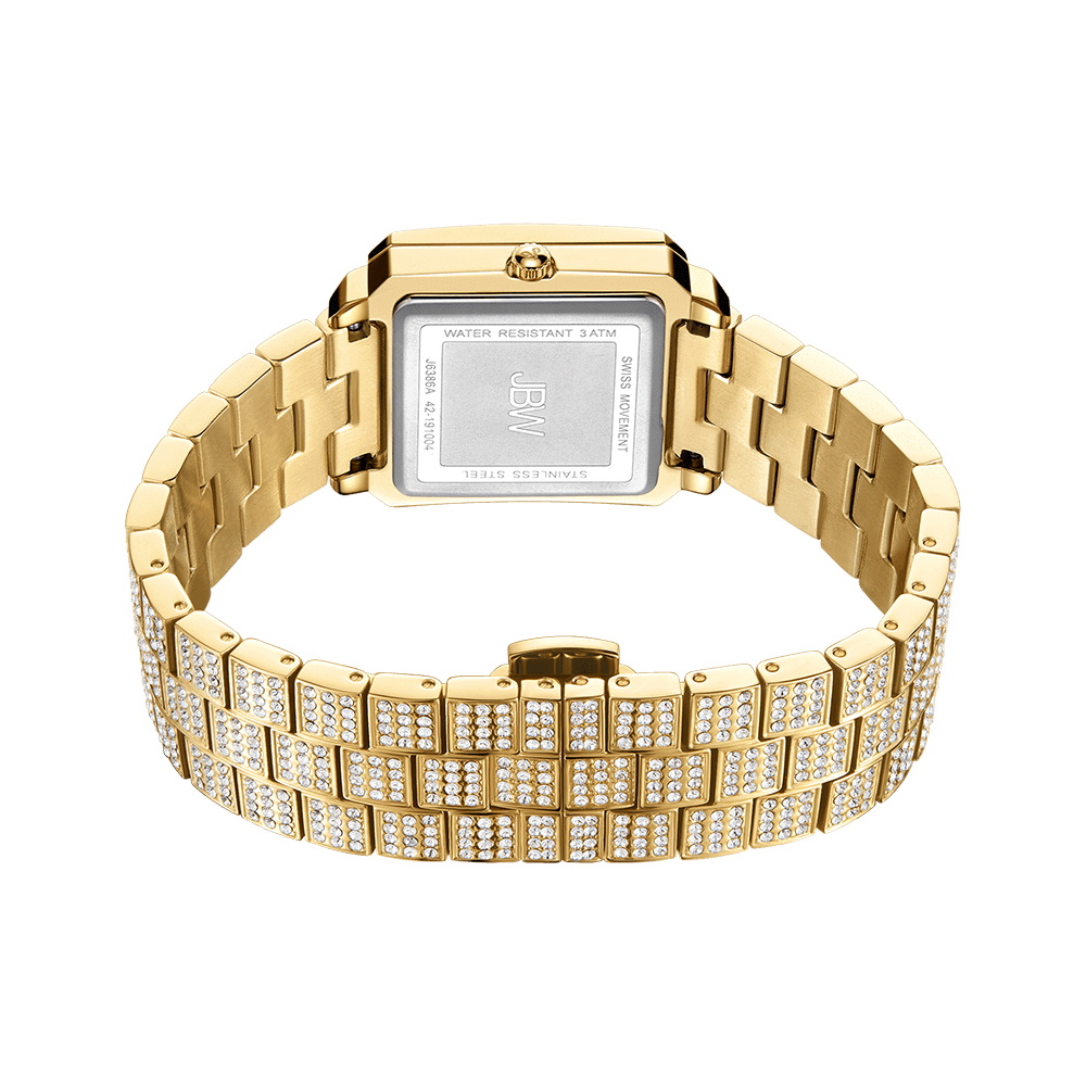 JBW Cristal Square J6386A Women s Gold Diamond Watch JBW Watches