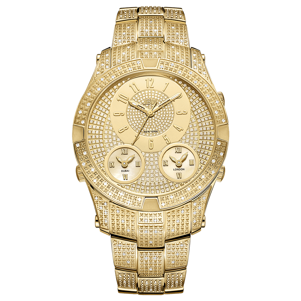 JBW Jet Setter III J6348A | Men's Gold Diamond Watch – JBW Watches